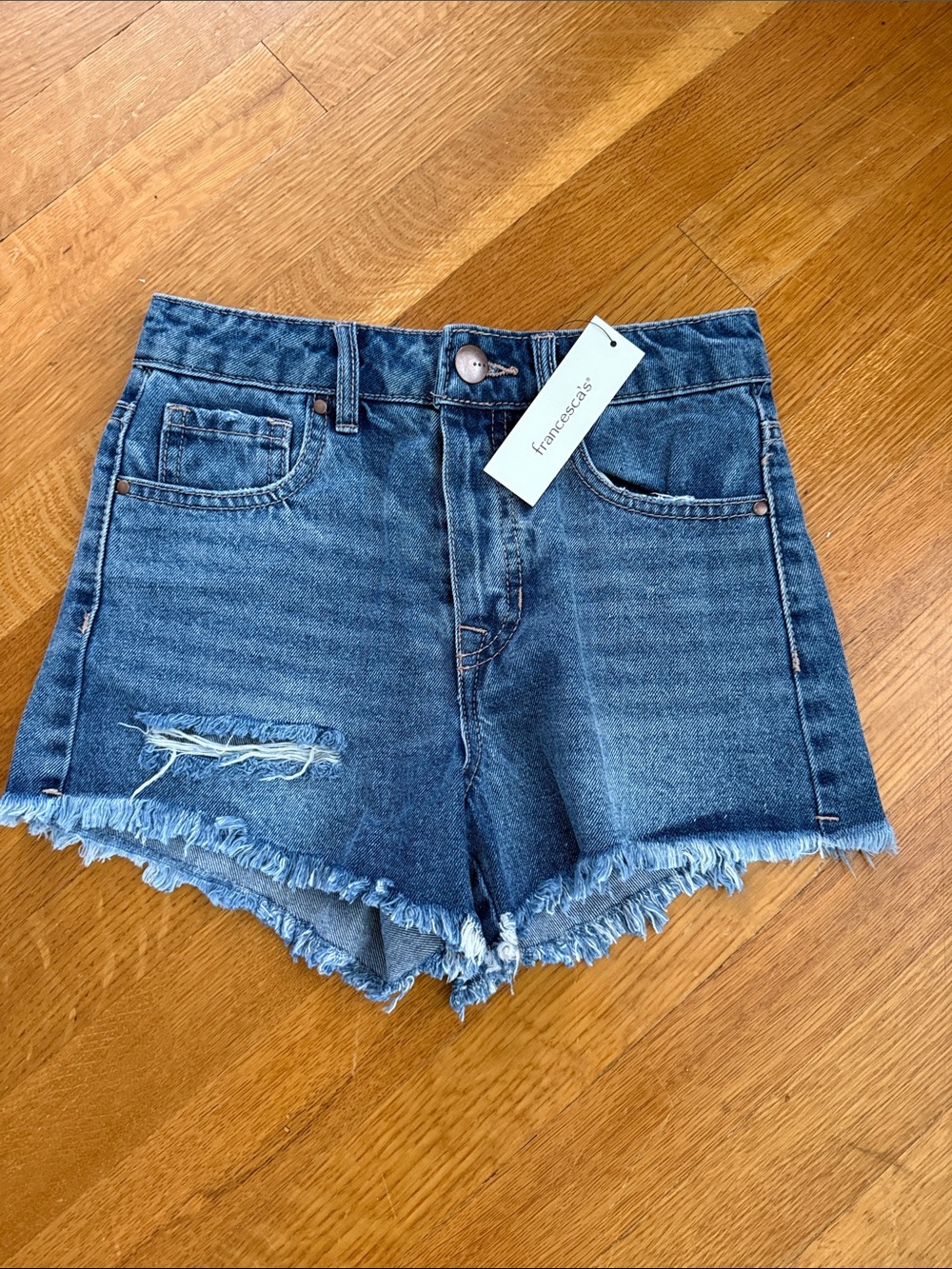 NWT Francesca's Collections Denim Cutoff Jean Shorts - Blue